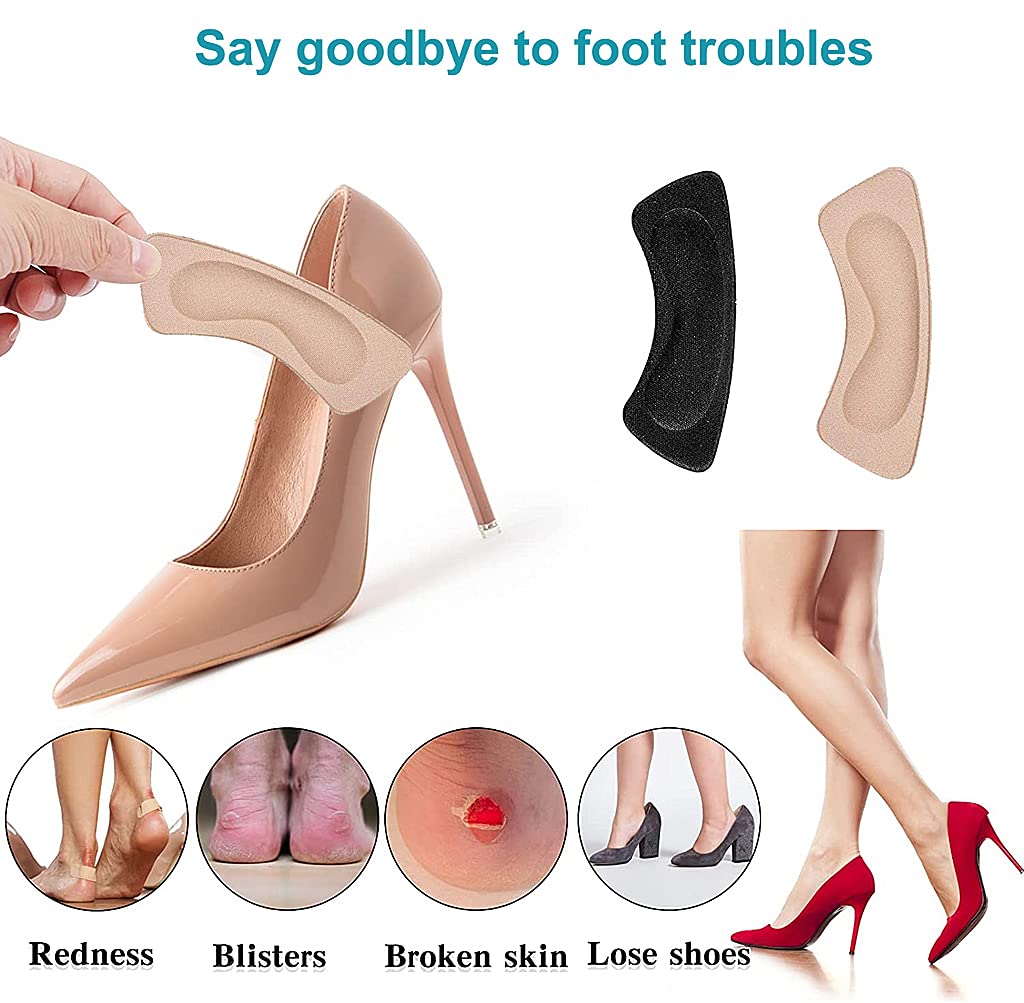 STHIRA Shoe Insole Reusable Heel Cushion Pads Soft Shoe Inserts Self-Adhesive Foot Care Protector Grips Liners Loose Shoes - for Women & Men- 6 Pairs STHIRA Shoe Insole Reusable Heel Cushion Pads Soft Shoe Inserts Self-Adhesive Foot Care Protector Grips Liners Loose Shoes - for Women & Men- 6 Pairs